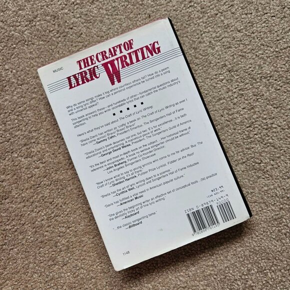 The Craft of Lyric Writing by Sheila David‎ - Hardcover 1985 - Picture 7 of 7